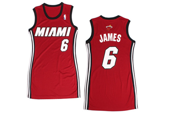LeBron James, Miami Heat [Rojo] - Mujer - Haga click en la imagen para cerrar